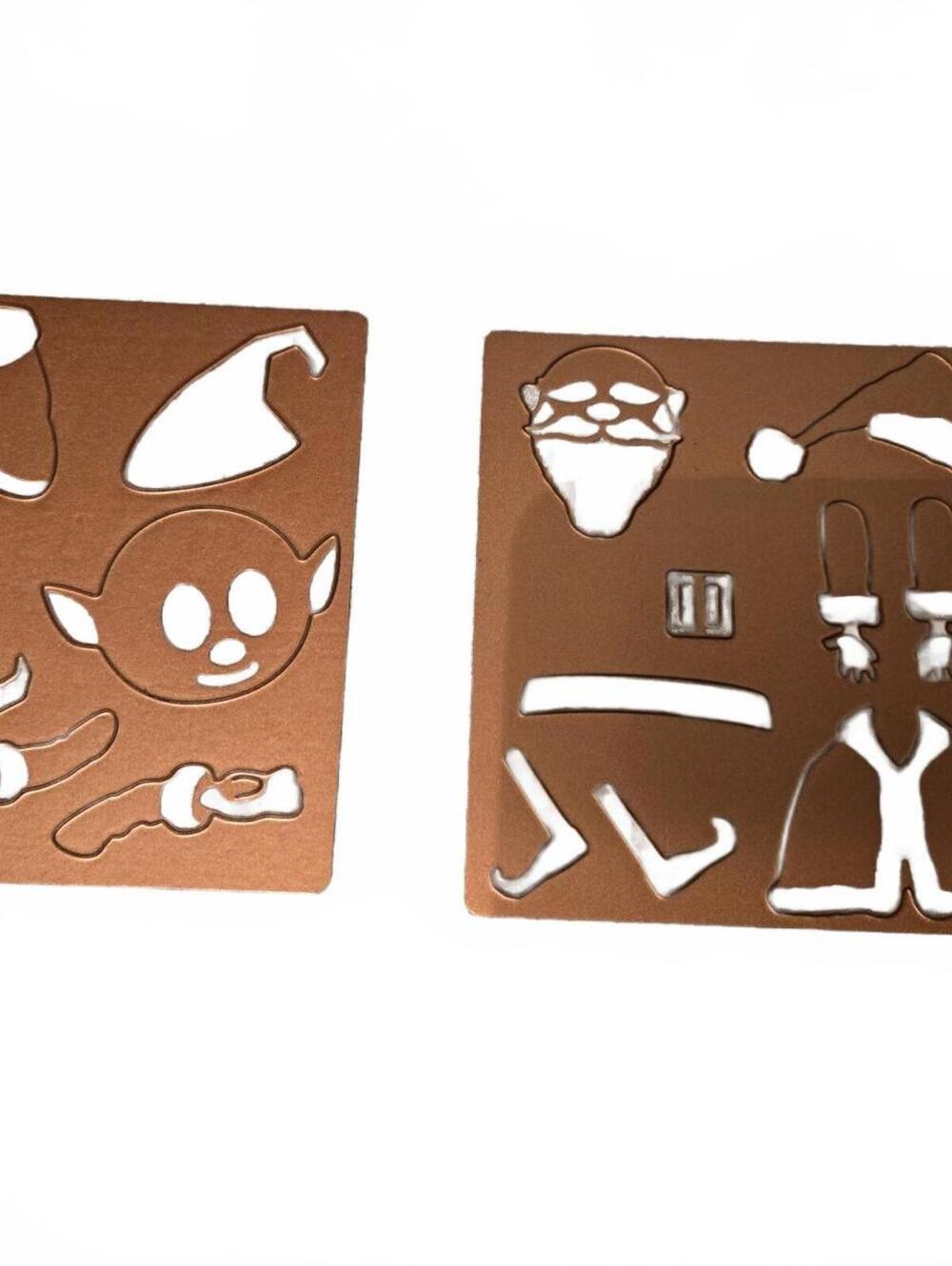 Die Cuts / 2 piece / Build a Santa & Elf Christmas Metal Plate Set Cardmaking